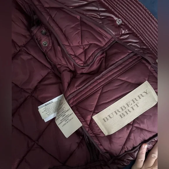 Burberry puffer jacket- size S